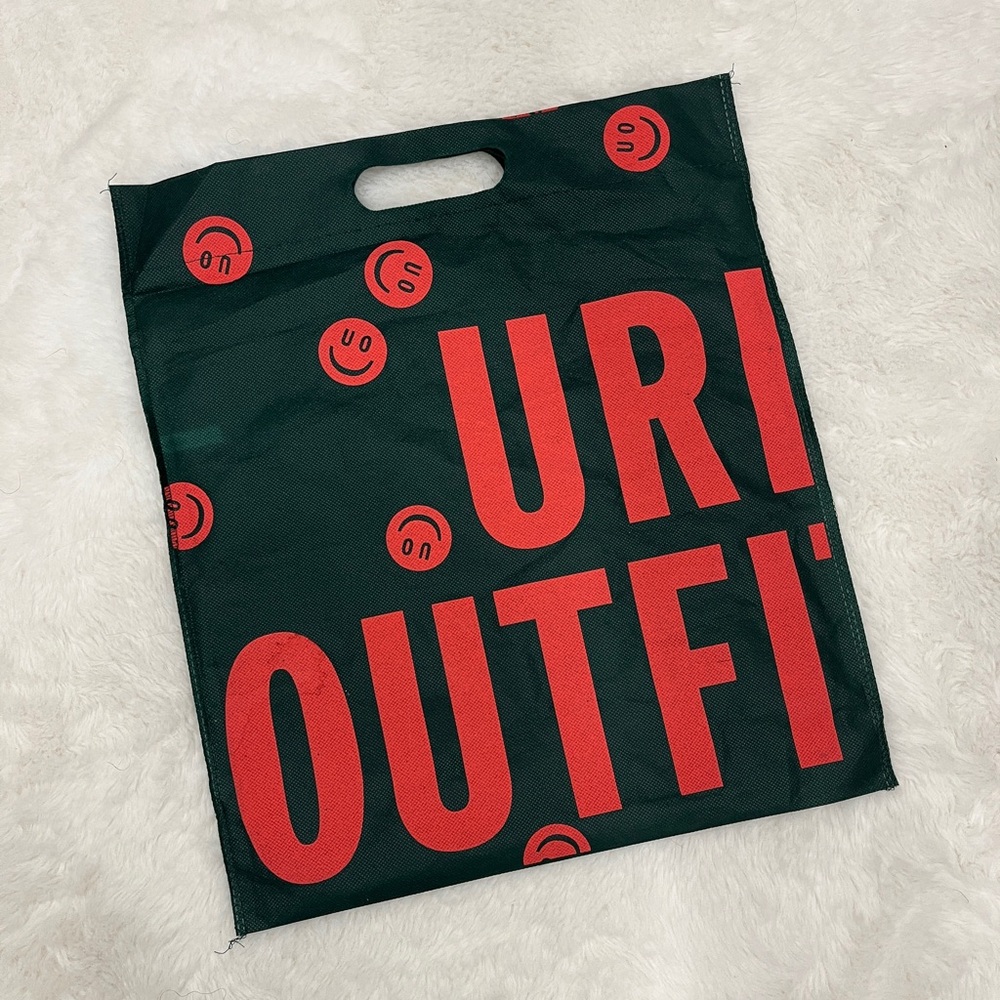 Urban Outfitters Tote Bag with Red Smiley Faces - Picture 1 of 5